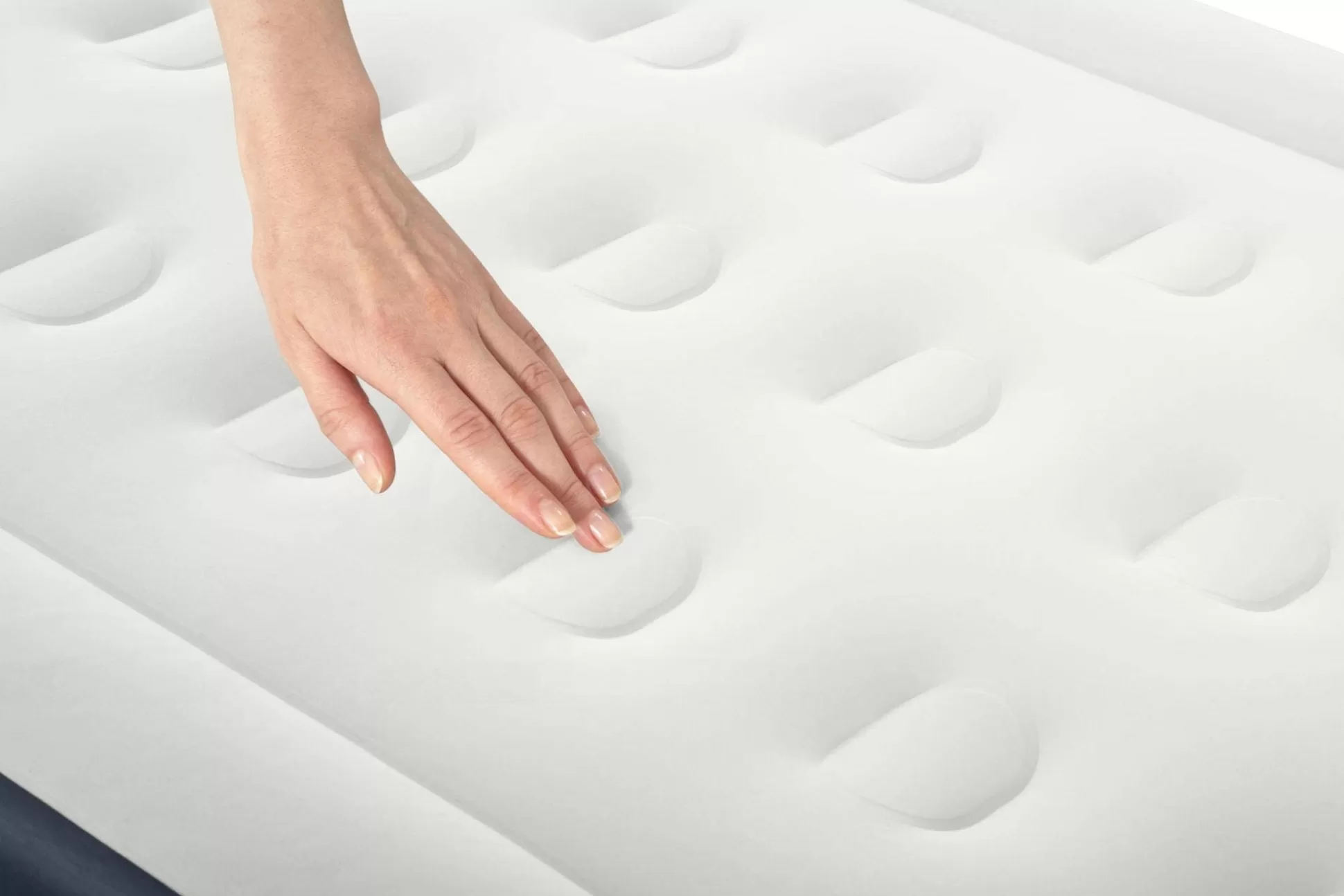 Bestway Essential Comfort Air Mattress Twin 18" With Built-In Ac Pump And Antimicrobial Coating Flash Sale