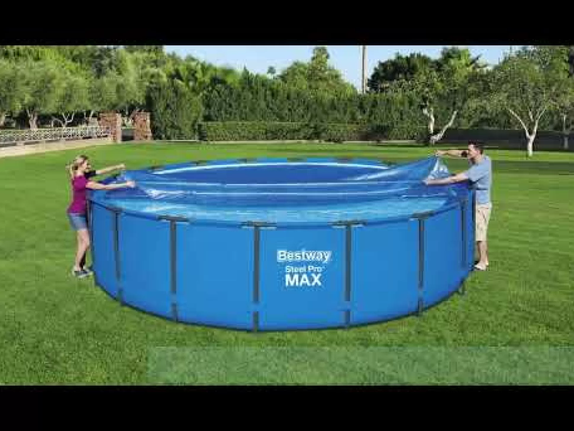 Bestway Flowclear 10' Solar Pool Cover Compatible With 10' Above Ground Pools Discount