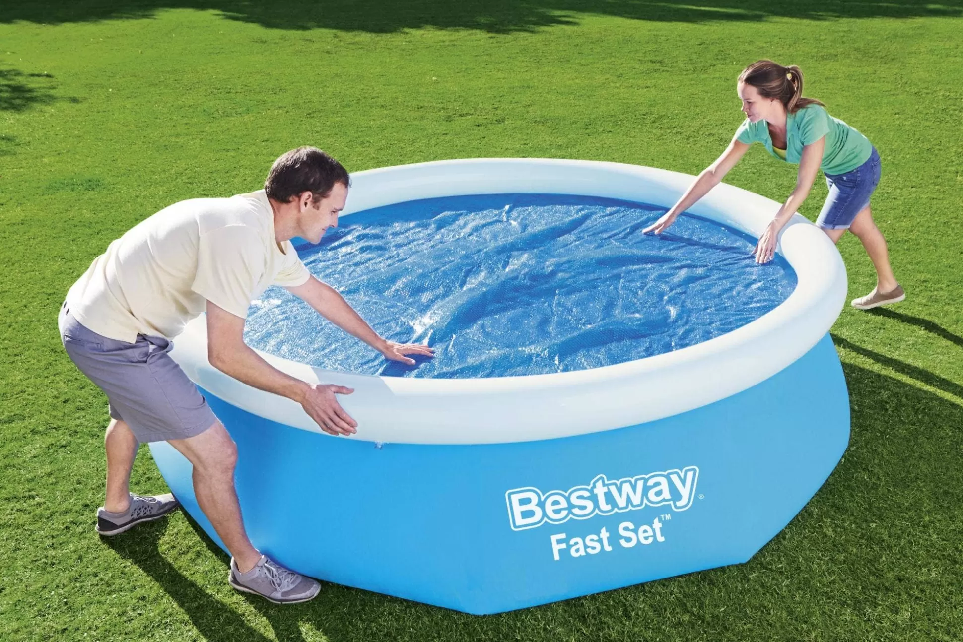 Bestway Flowclear 10' Solar Pool Cover Compatible With 10' Above Ground Pools Discount