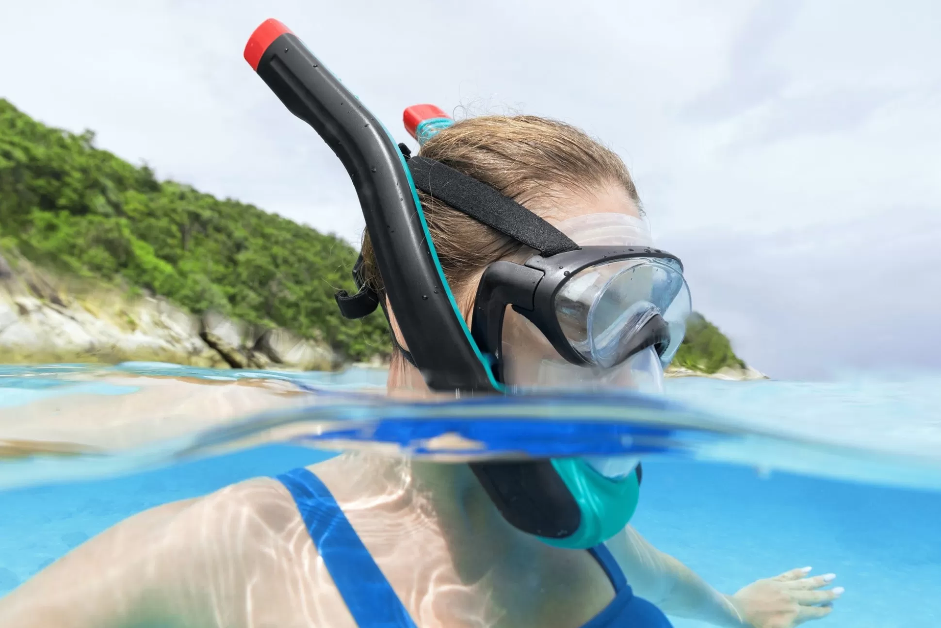 Bestway Flowtech Multicolor Full-Face Snorkel Mask S/M Discount