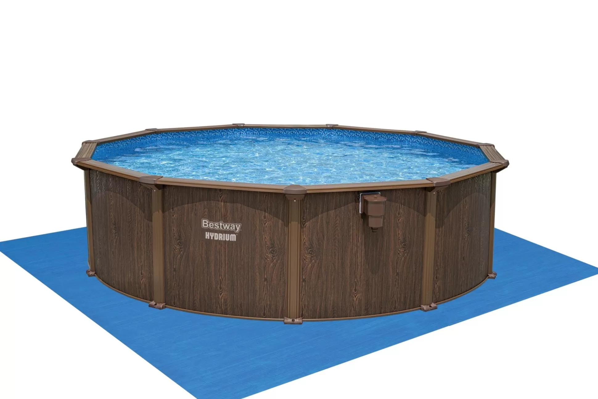 Bestway Hydrium Steel Wall Above Ground Pool Set Round 16' X 52 Hot