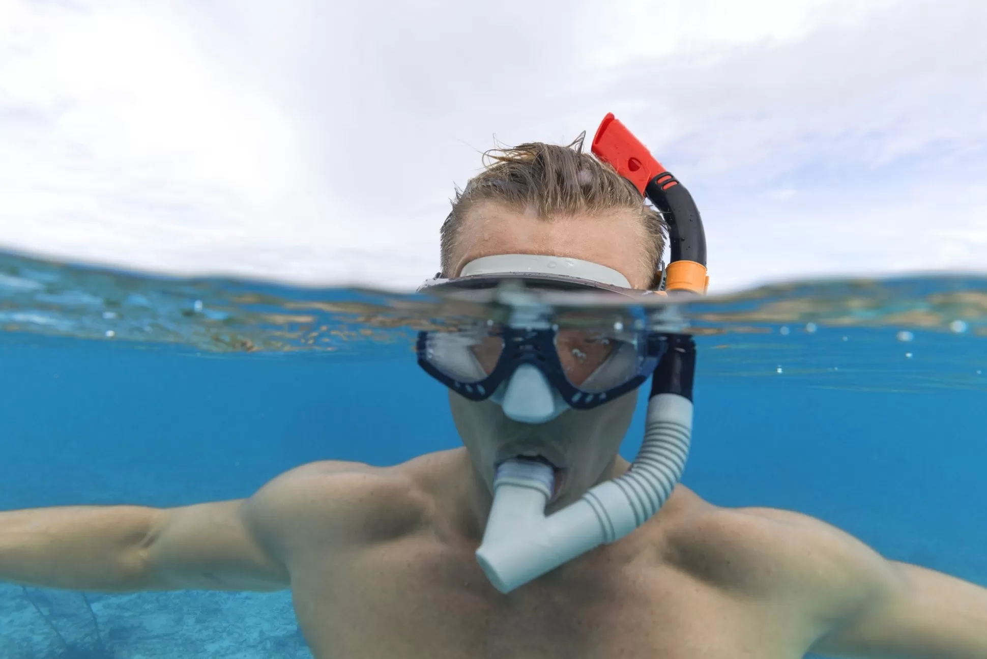 Bestway Spark Wave Teal Unisex Adult Snorkel Set With Fins, Ages 14+ Fashion