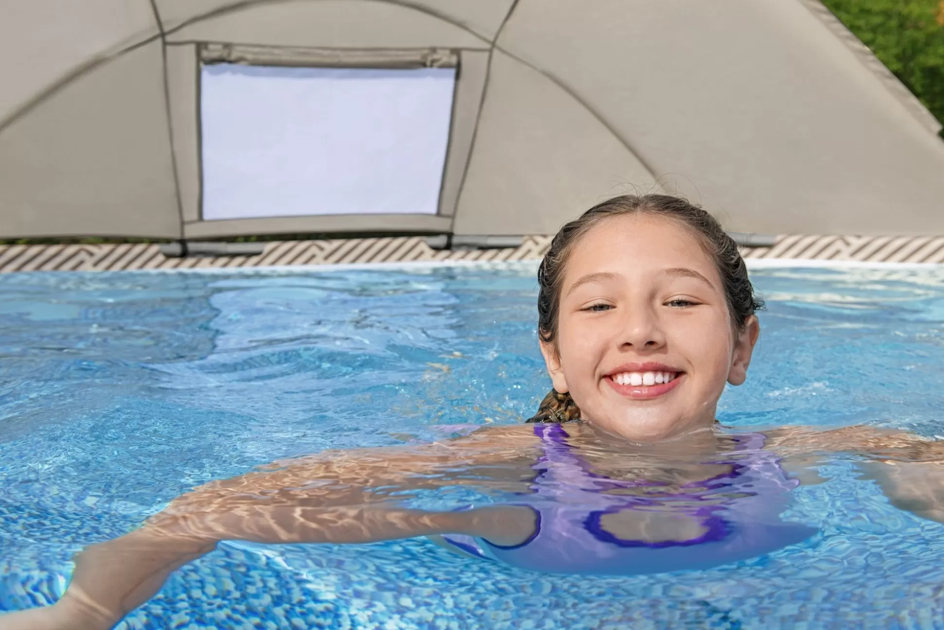 Bestway Steel Pro Max 13' X 42 Round Above Ground Pool Set With Canopy Flash Sale