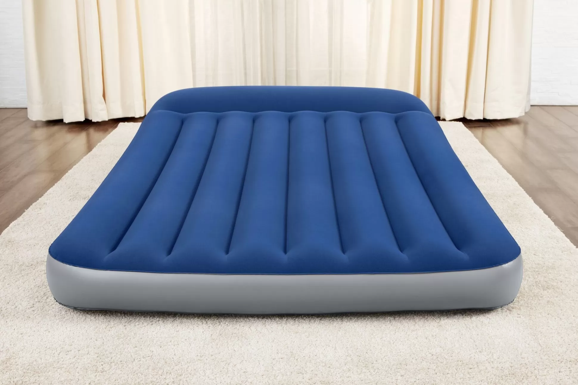 Bestway Tritech Air Mattress Full 12" With Built-In Ac Pump And Antimicrobial Coating Fashion