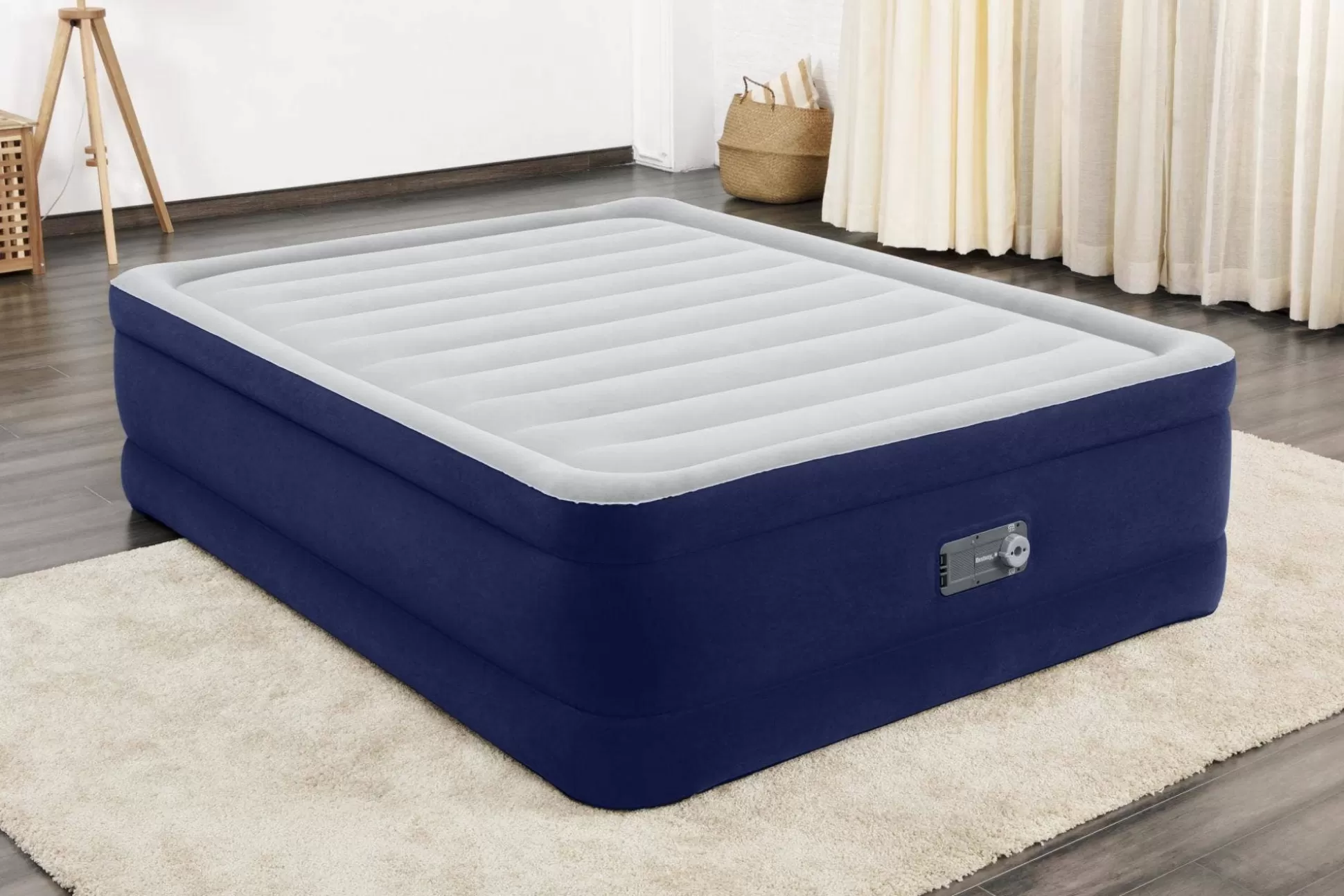 Bestway Tritech Air Mattress Queen 22 In. With Built-In Ac Pump And Antimicrobial Coating Sale