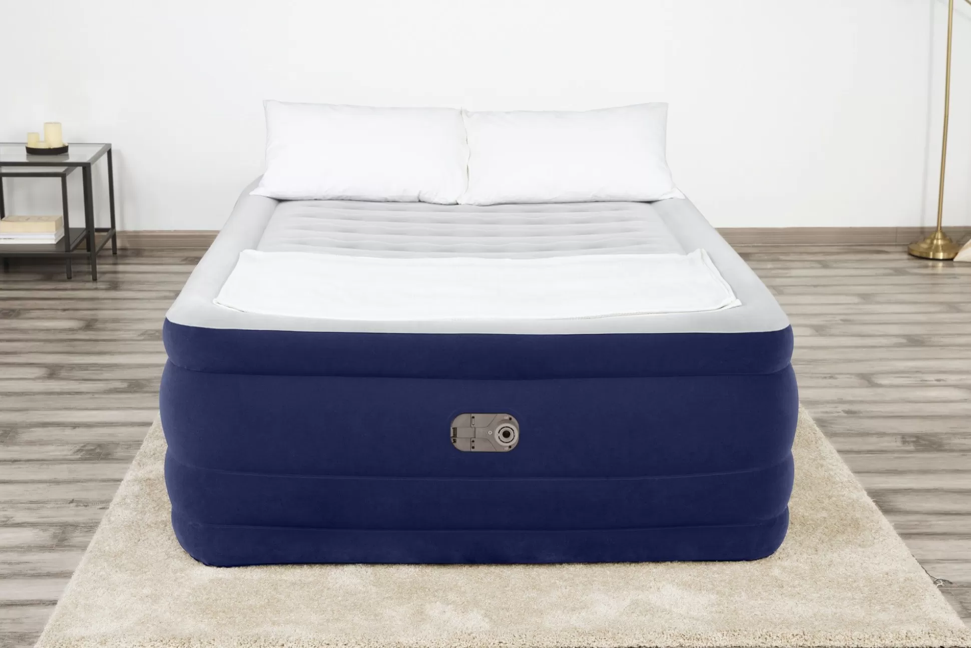 Bestway Tritech Air Mattress Queen 24 With Built-In Ac Pump Included And Antimicrobial Coating Sale