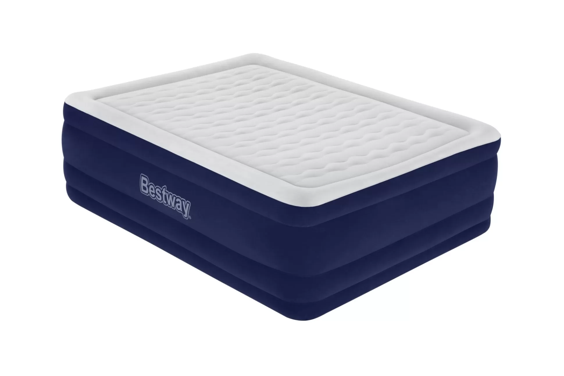 Bestway Tritech Air Mattress Queen 24 With Built-In Ac Pump Included And Antimicrobial Coating Sale
