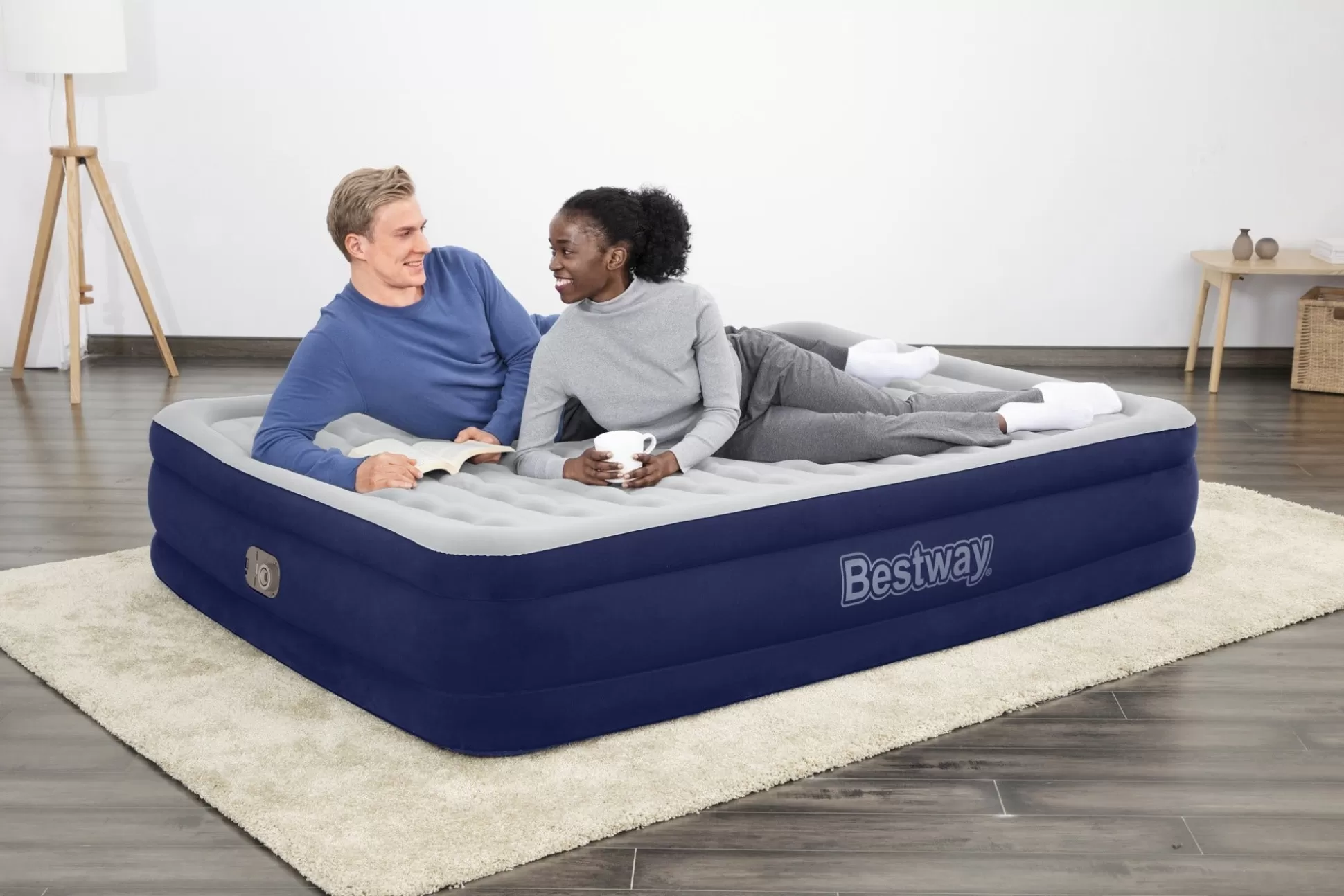 Bestway Tritech Air Mattress Queen 15 With Built-In Ac Pump Included And Antimicrobial Coating Store