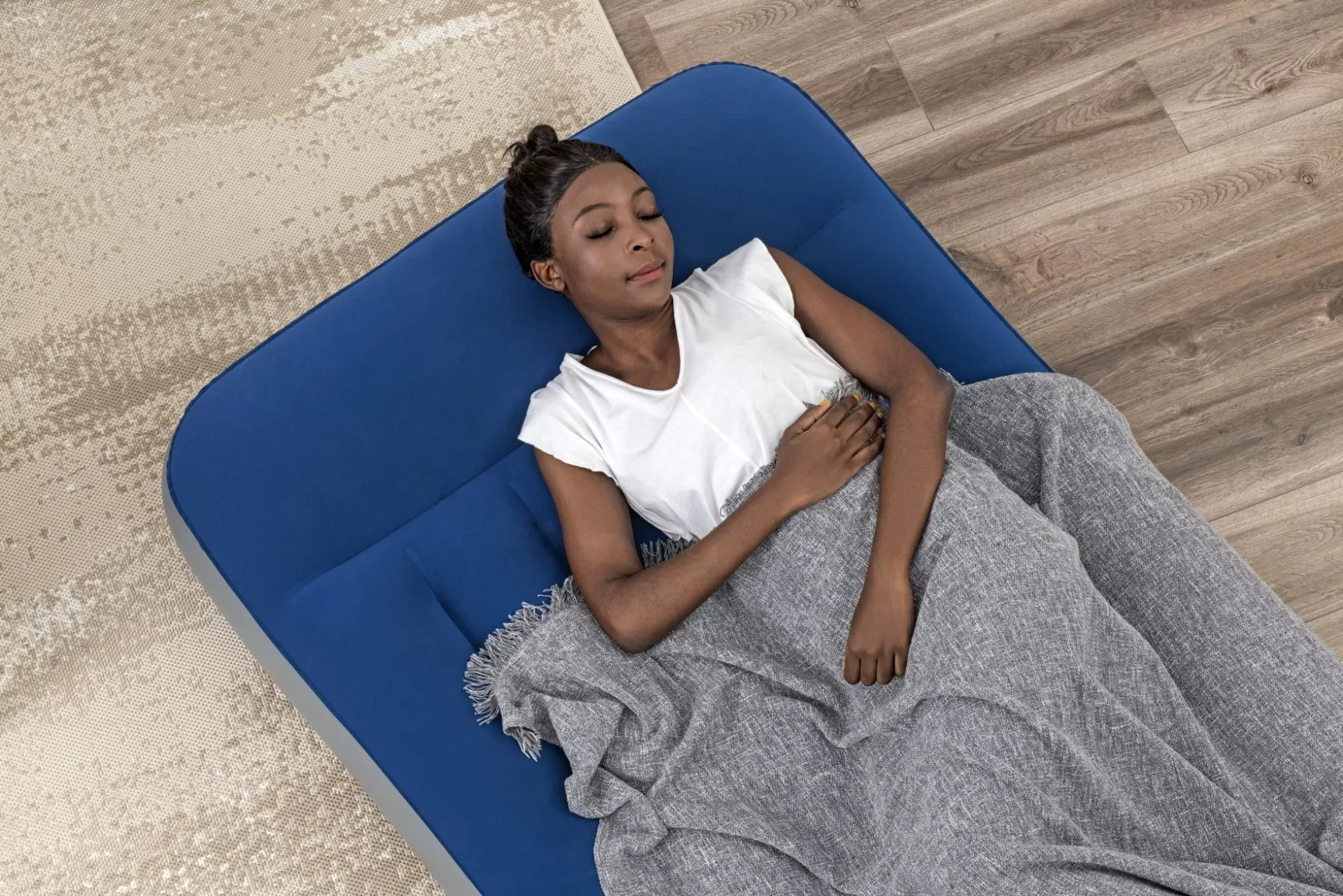 Bestway Tritech Air Mattress Twin 12" With Built-In Ac Pump And Antimicrobial Coating Shop