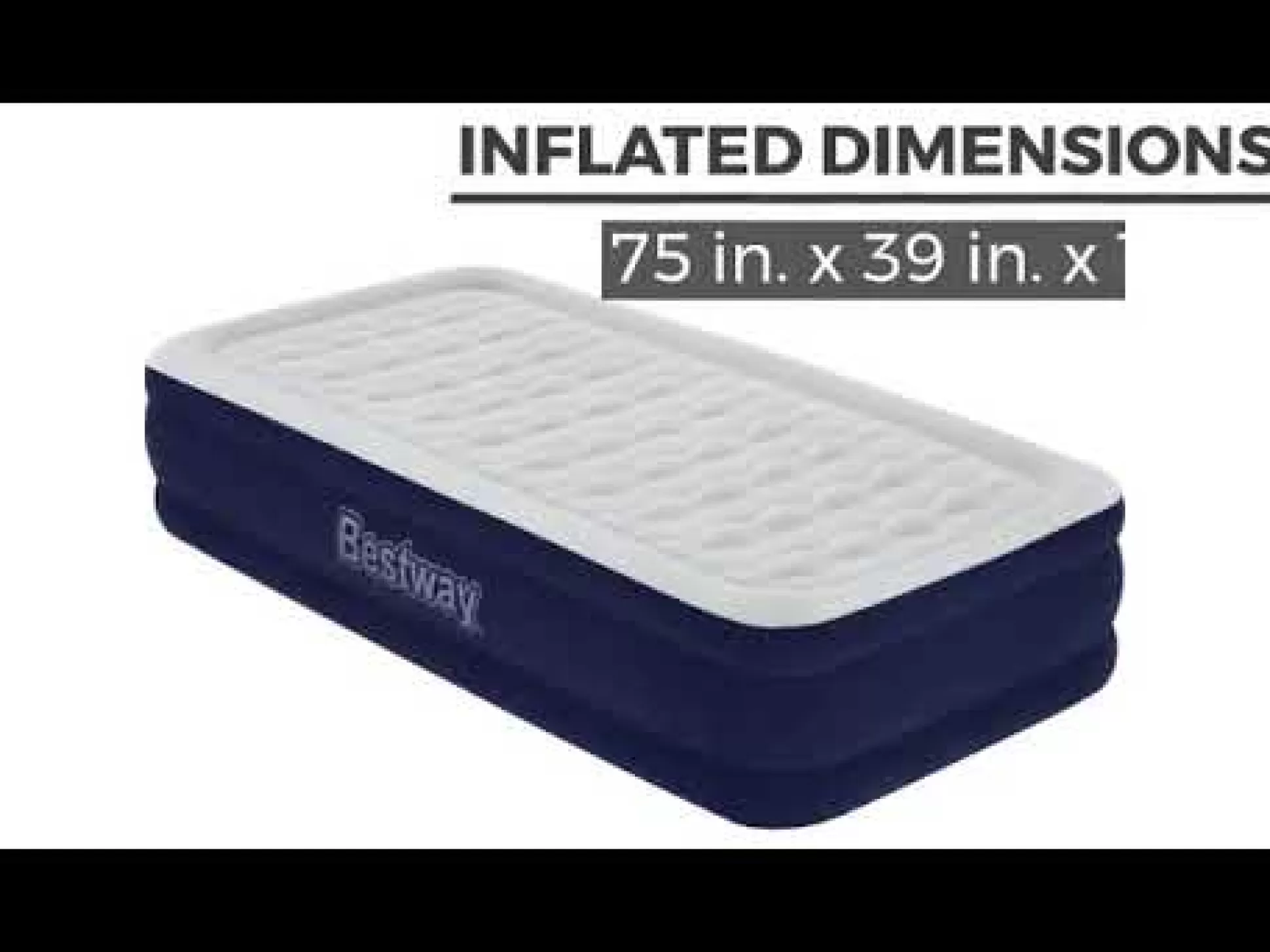 Bestway Tritech Air Mattress Twin 15 With Built-In Ac Pump Included And Antimicrobial Coating Sale