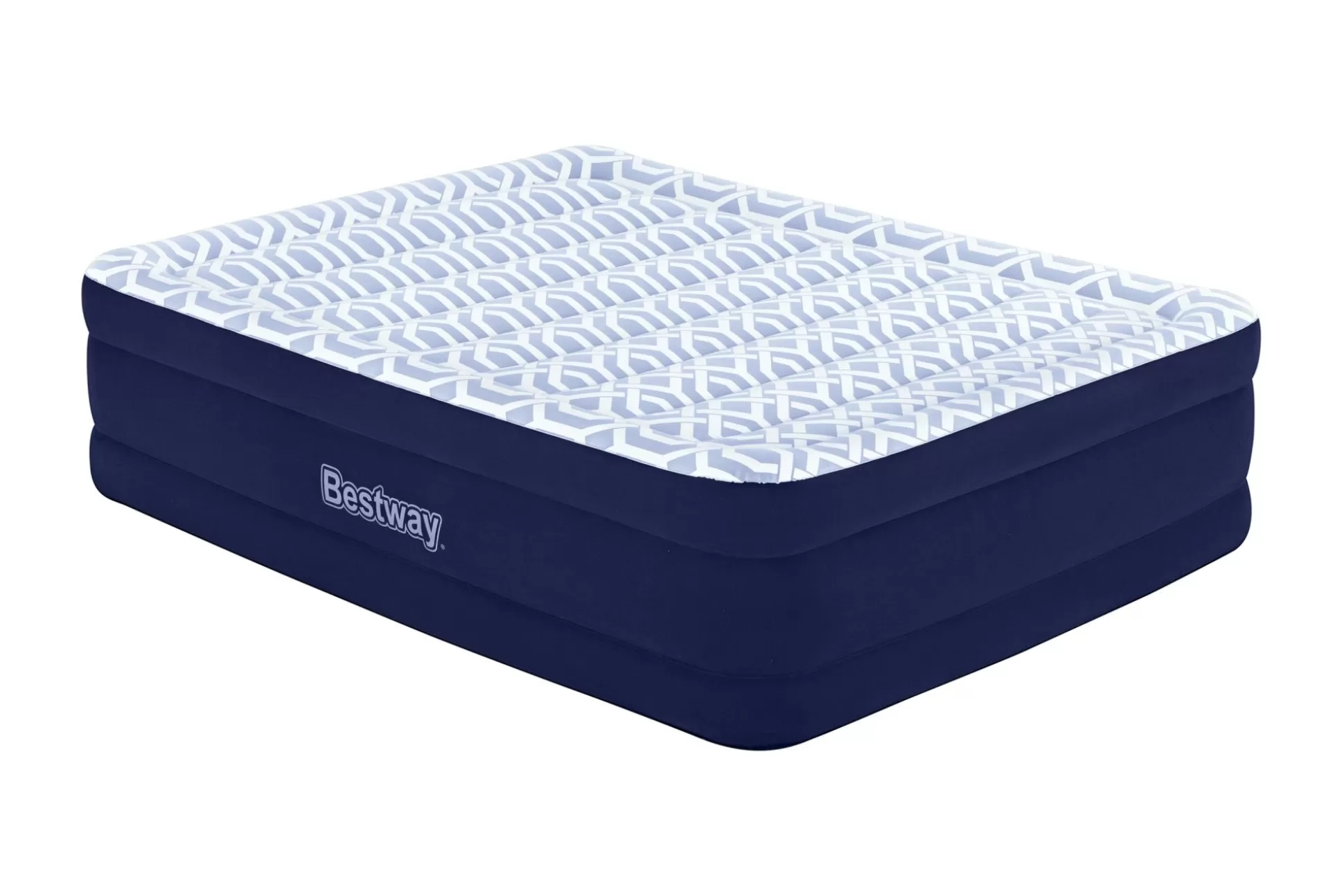 Bestway Tritech Fashion Flock Air Mattress Queen 20" With Built-In Ac Pump And Antimicrobial Coating Shop