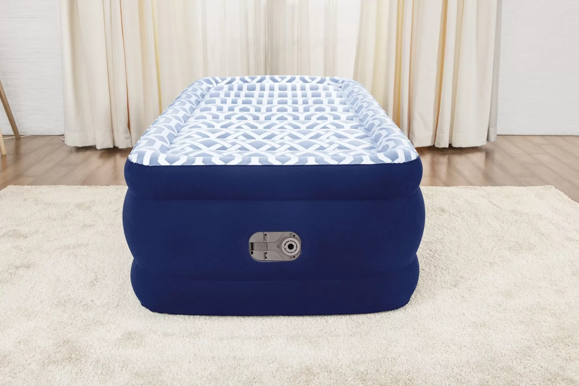 Bestway Tritech Fashion Flock Air Mattress Twin 20" With Built-In Ac Pump And Antimicrobial Coating Shop