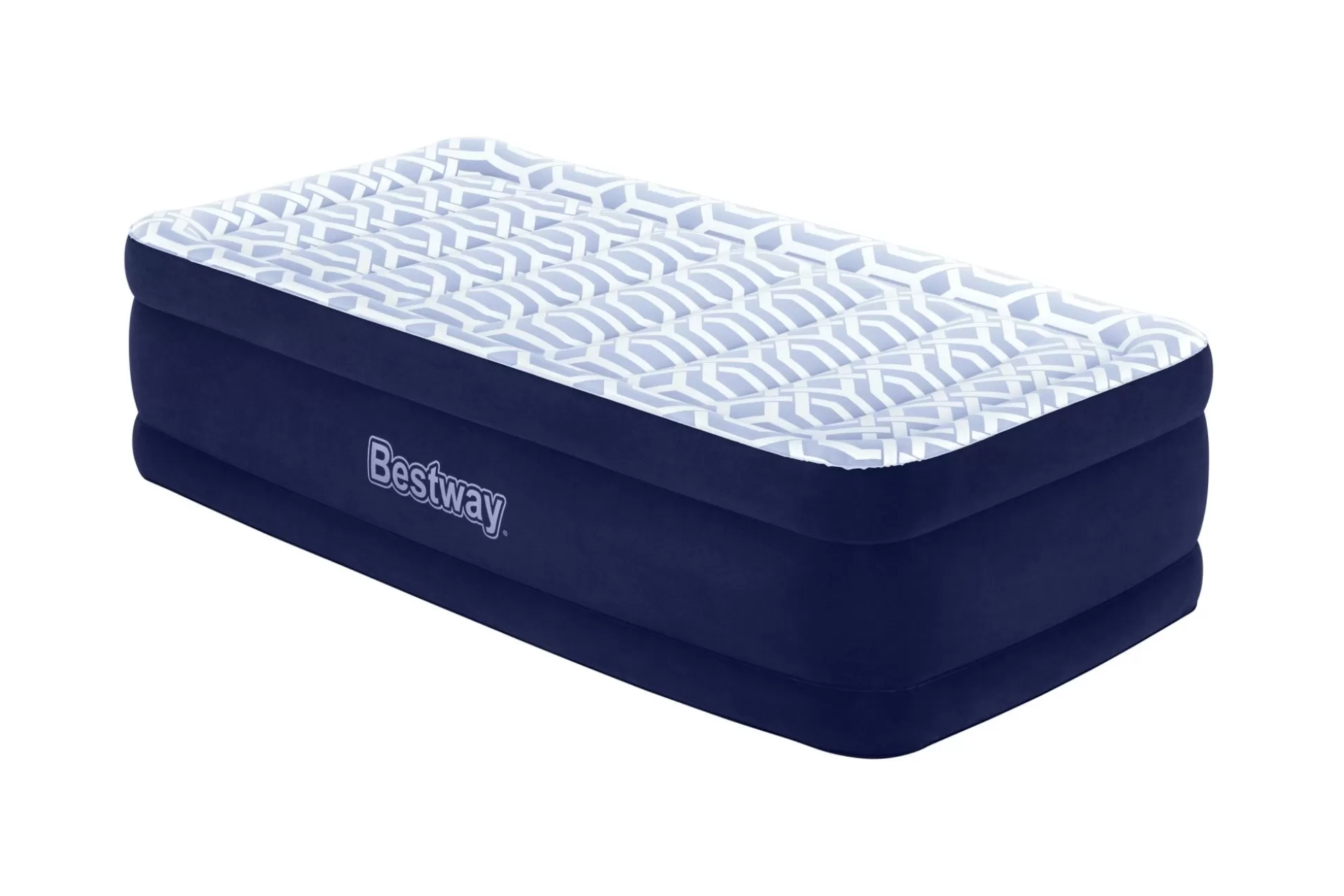 Bestway Tritech Fashion Flock Air Mattress Twin 20" With Built-In Ac Pump And Antimicrobial Coating Shop