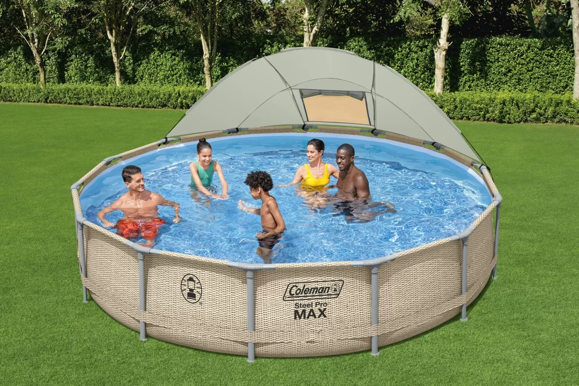 Bestway Coleman Steel Pro Max 14' X 33 Round Metal Frame Above Ground Pool Set Cheap
