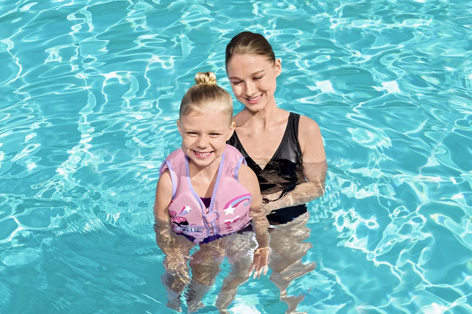 Bestway Disney Junior Minnie Mouse Pink Fabric Child Swim Vest, Medium To Large Clearance