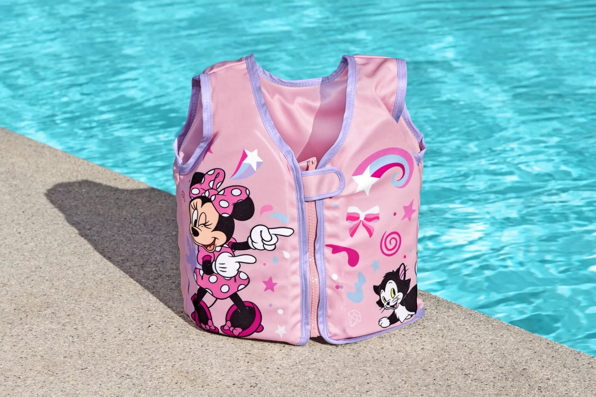 Bestway Disney Junior Minnie Mouse Pink Fabric Child Swim Vest, Medium To Large Clearance