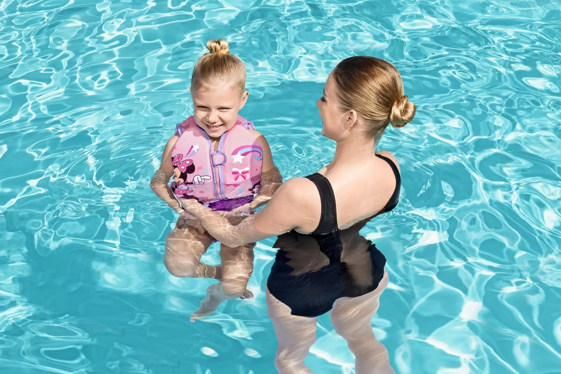 Bestway Disney Junior Minnie Mouse Pink Fabric Child Swim Vest, Medium To Large Clearance