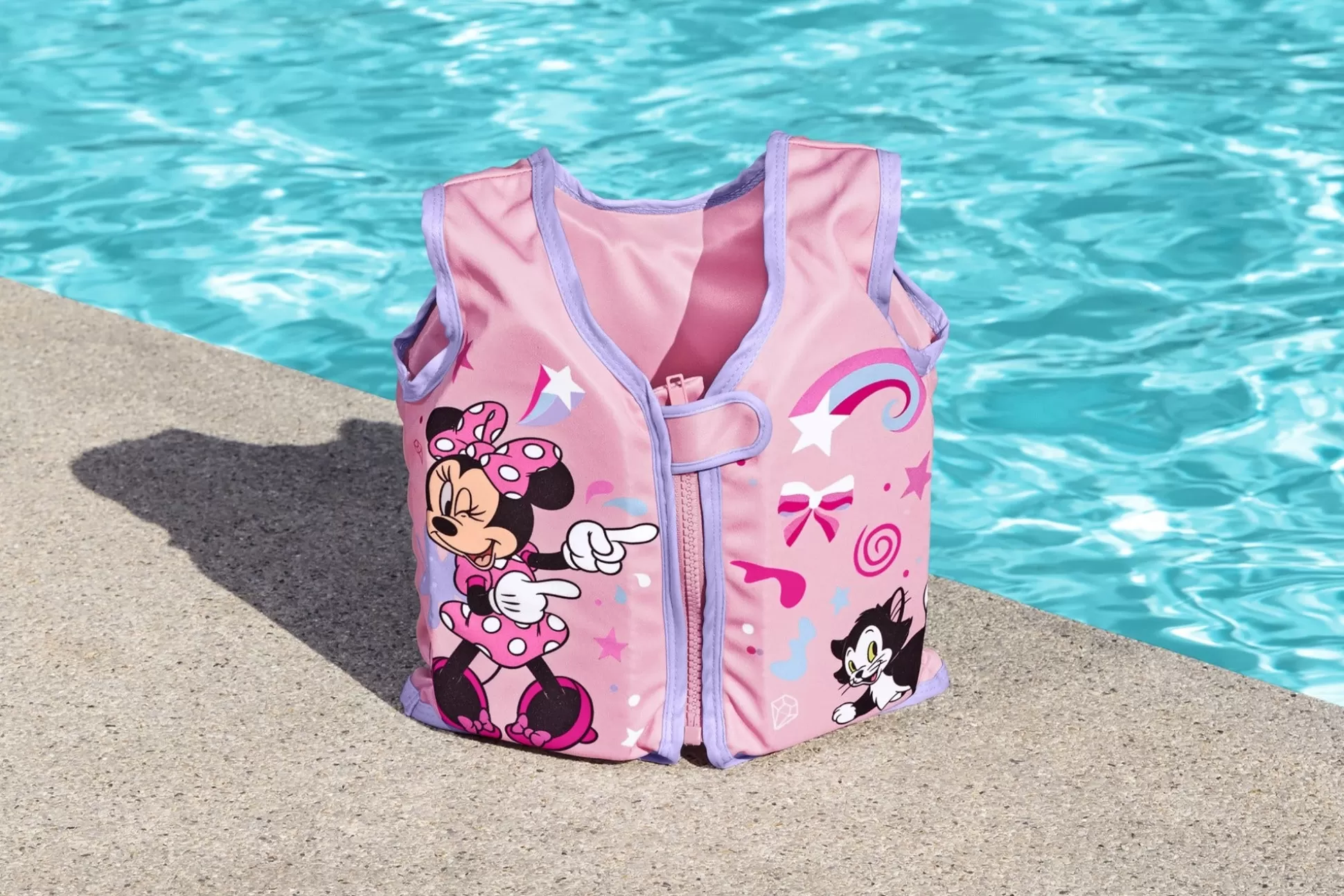 Bestway Disney Junior Minnie Mouse Pink Fabric Child Swim Vest, Small To Medium New
