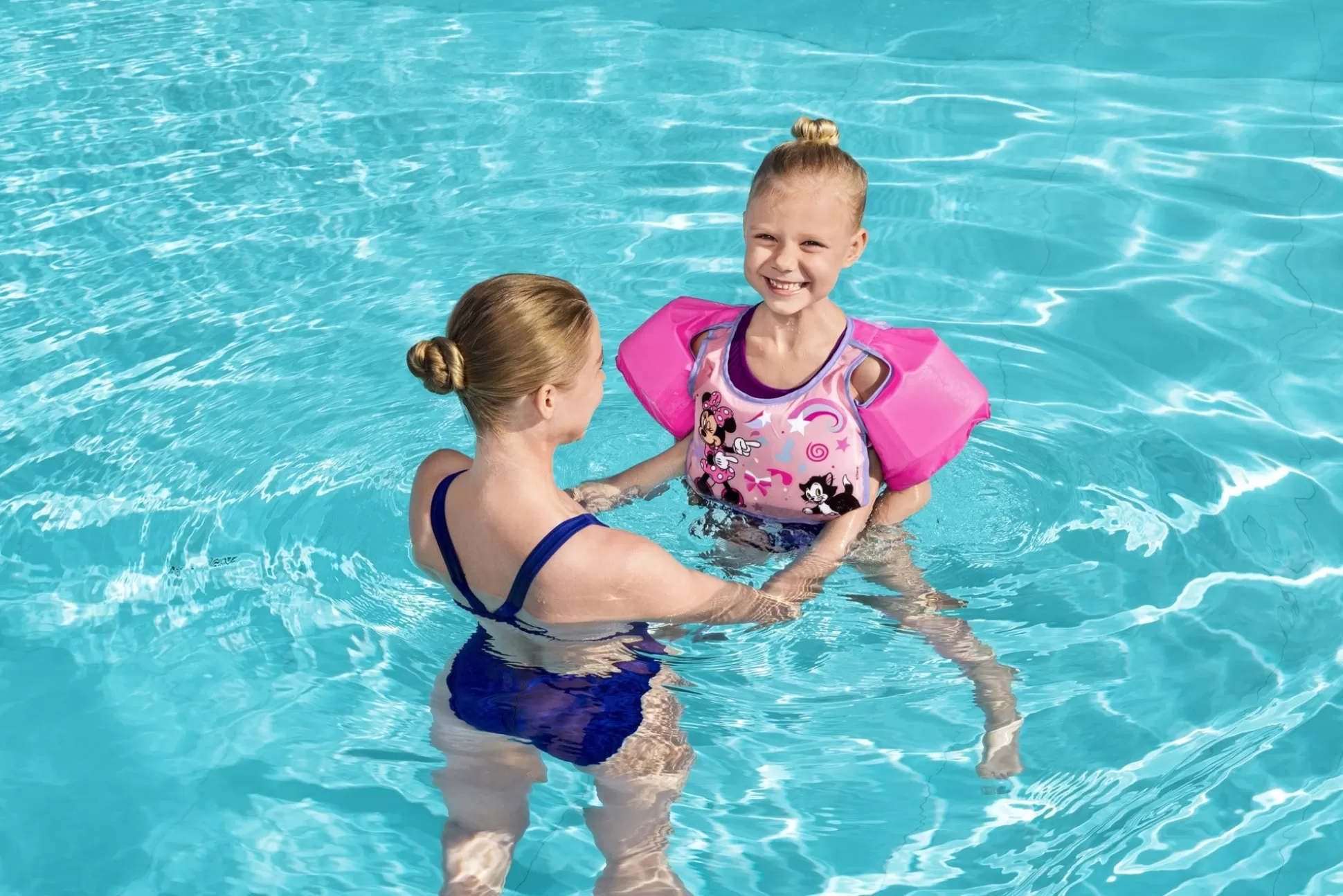 Bestway Disney Junior Minnie Mouse Pink Swim Training Vest With Armbands Best