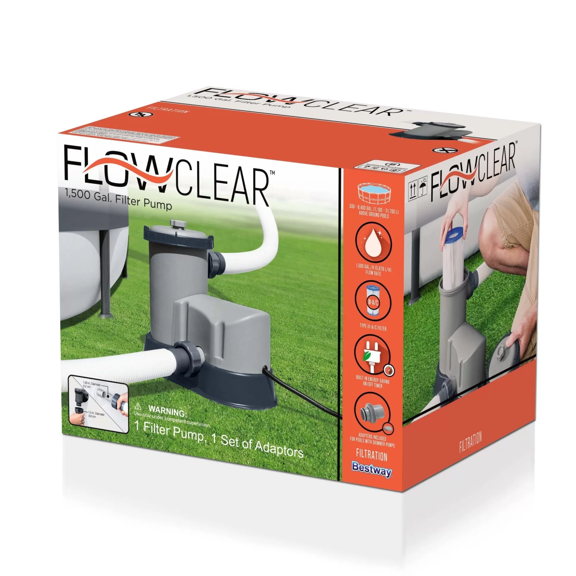 Bestway Flowclear 1,500 Gal. Filter Pump Sale