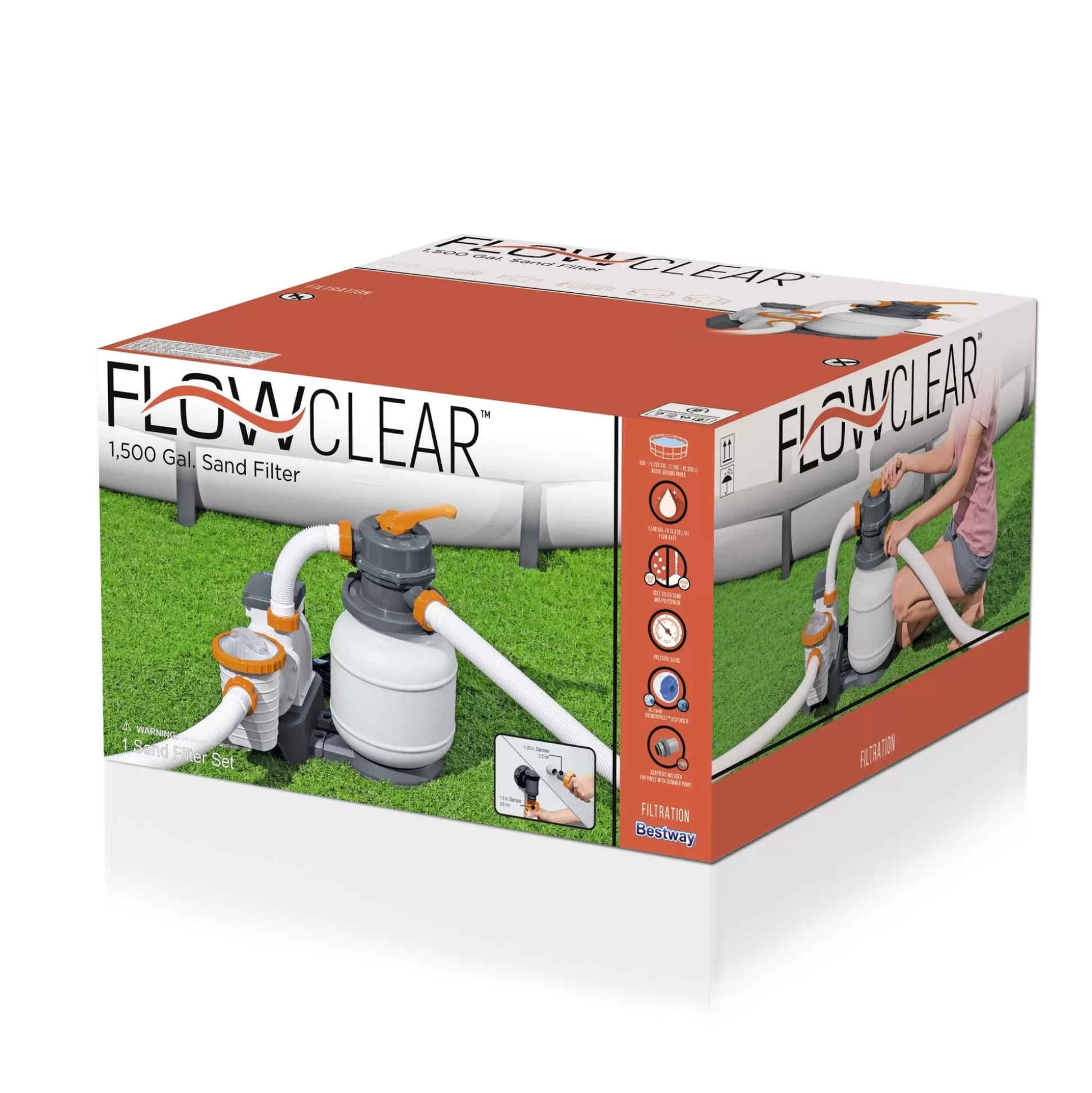 Bestway Flowclear 1500 Gal. Sand Filter Pump Outlet