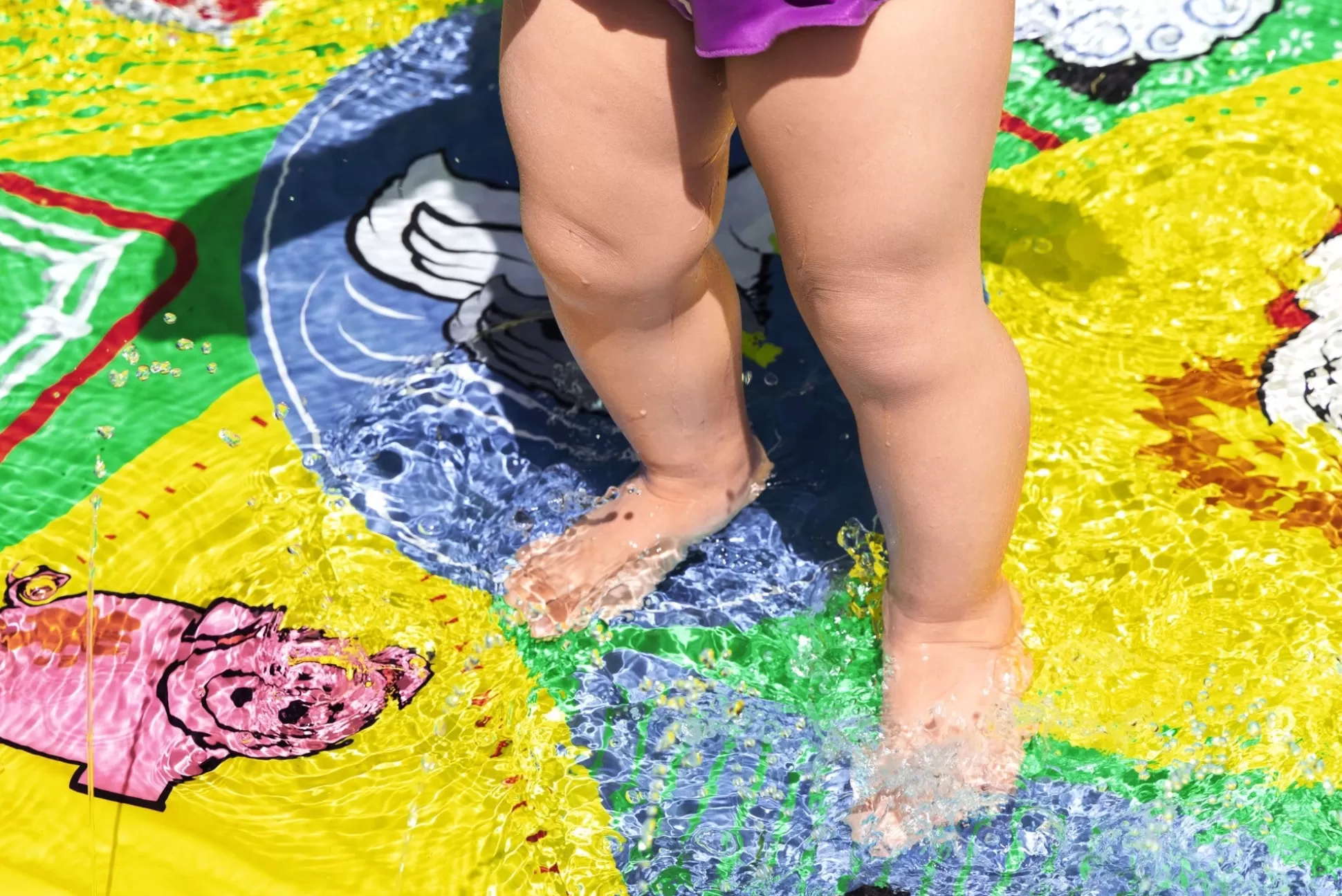 Bestway H2Ogo! Lil' Barnyard Babies Toddler Multicolor Sprinkler Splash Pad 65 In. X 44 In. Cheap