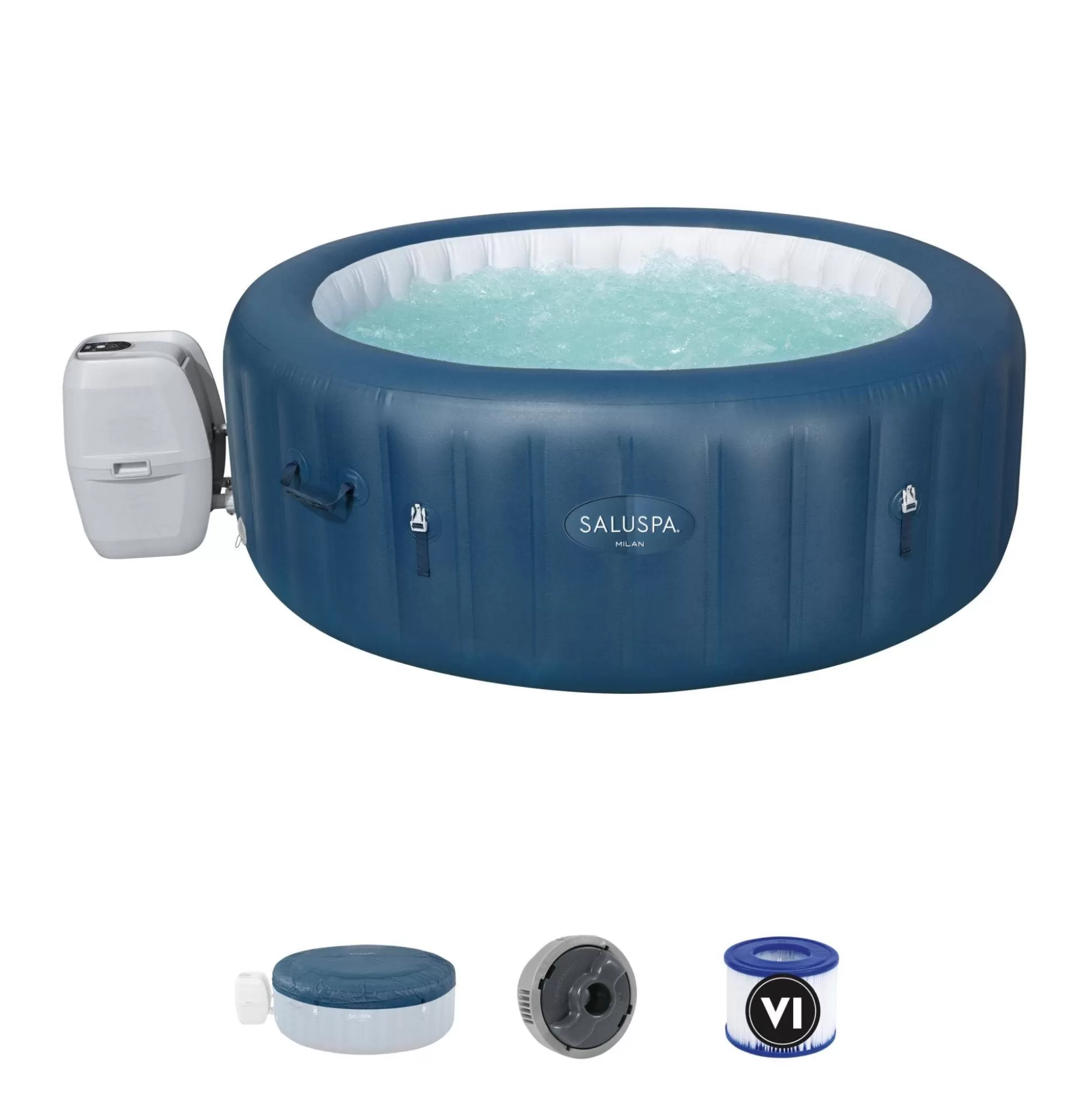 Bestway Saluspa Milan Airjet Plus Inflatable Hot Tub With App Control 4-6 Person Shop