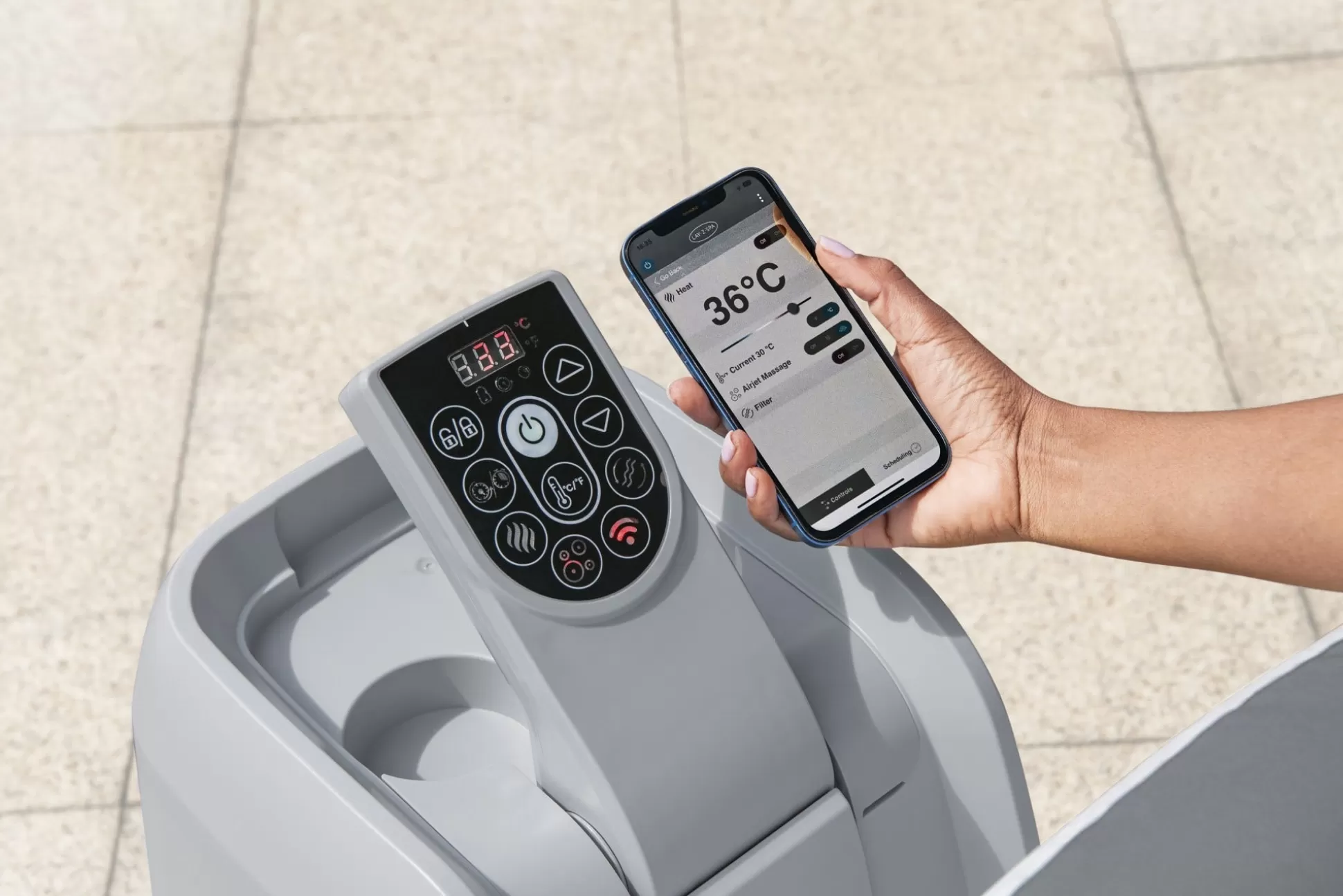 Bestway Saluspa Monaco Energysense Smart Signature Airjet Inflatable Hot Tub With App-Control 5-7 Person Online