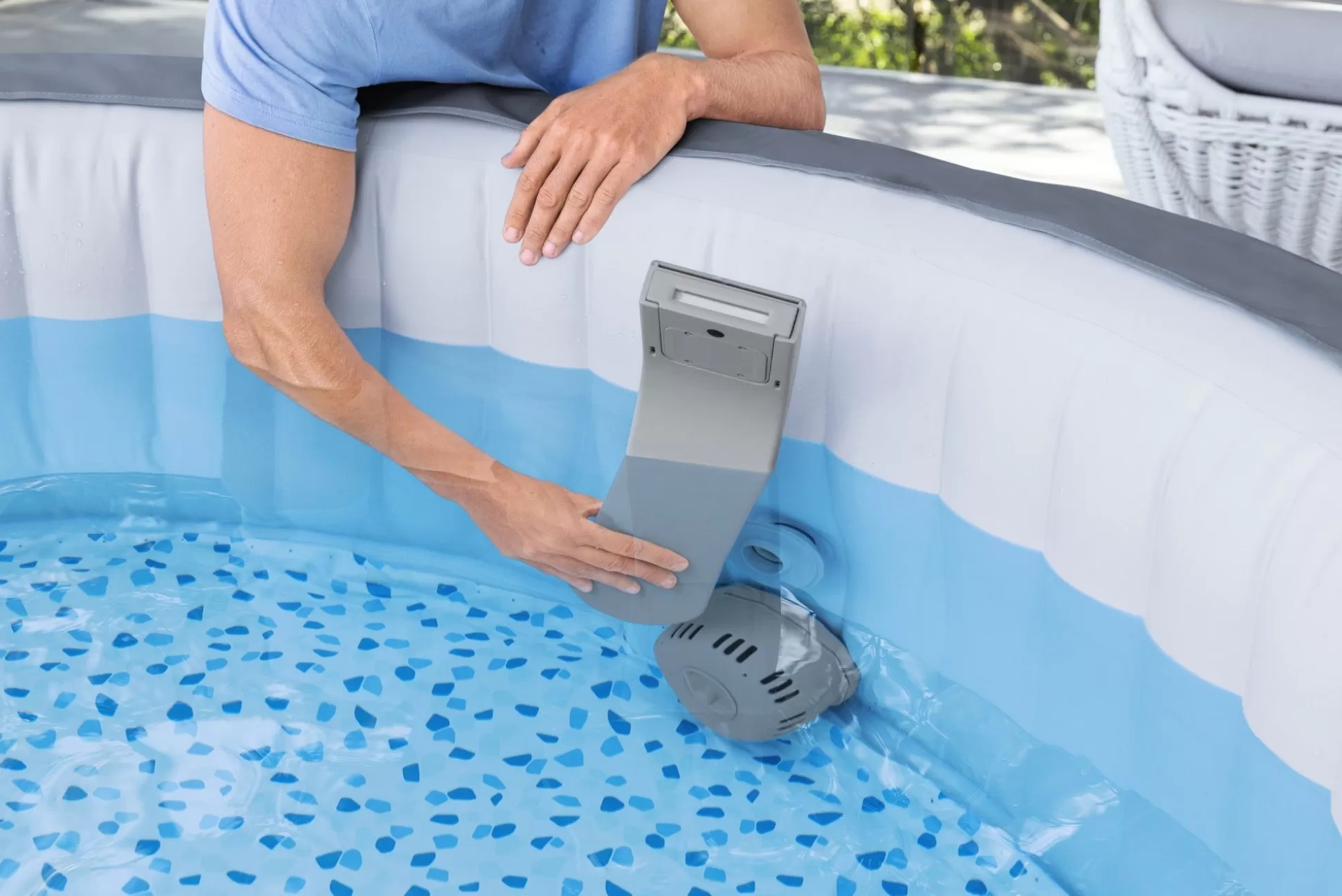 Bestway Saluspa Soothing Alternating Multi-Color Led Waterfall Compatible With Spas Outlet