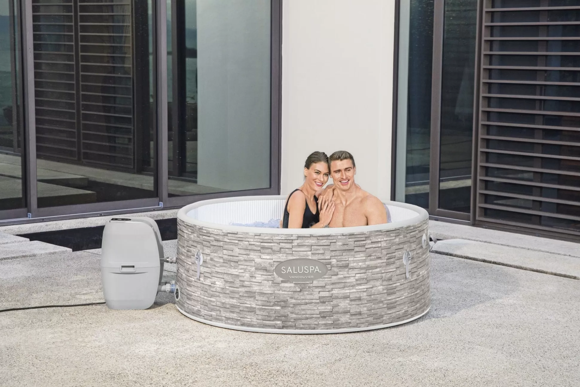 Bestway Saluspa Vancouver Airjet Plus Inflatable Hot Tub With App Control 3-5 Person Hot